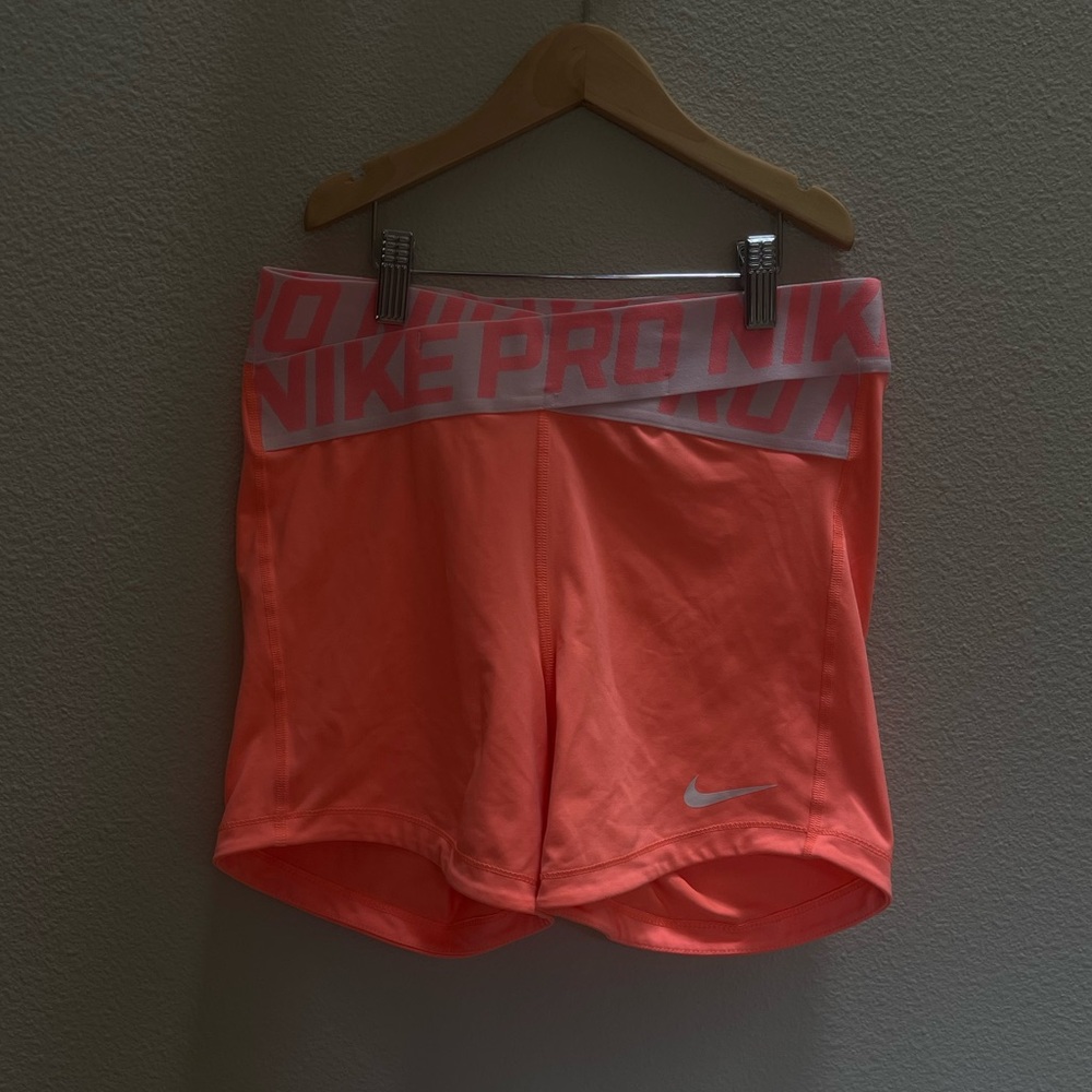 Nike Pro Women's Orange Shorts